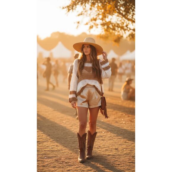 Urban Outfitters Chunky Color-Block Open Knit Sweater XS - Picture 3 of 16